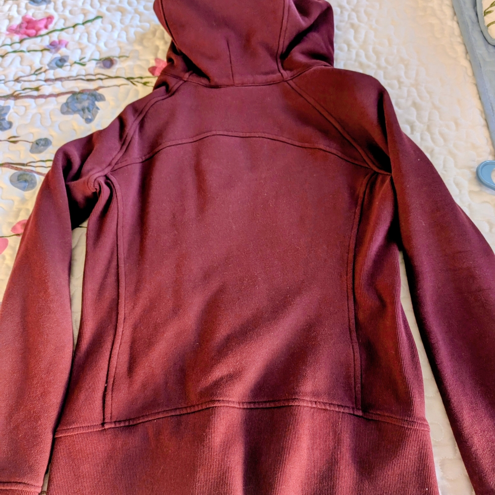 Lululemon Maroon Scuba Zip-Up Hoodie - Picture 2 of 2